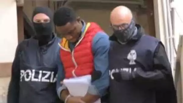 Photo: Over 20 members of Nigerian mafia gang, Black Axe arrested in latest police raids across Italy